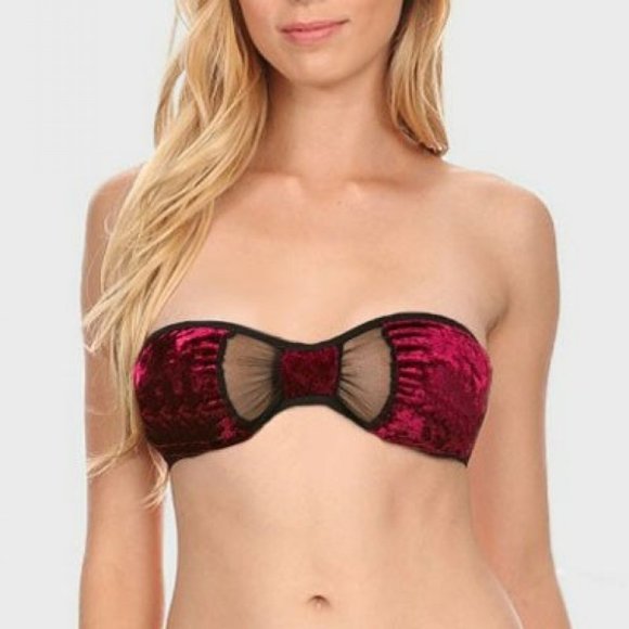 Velvet Bandeau Top-83-56 - Picture 1 of 2